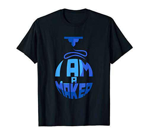 Soy un fabricante I am a maker Gift 3D Printer Impresora 3D Camiseta