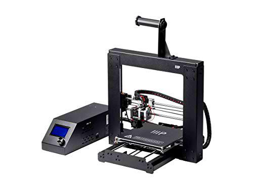 Monoprice Maker Select impresora 3D v2 con calefacción grande (200 x 200 x 180 mm) placa de construcción + filamento PLA de muestra gratis y tarjeta MicroSD precargada con modelos 3D imprimibles.