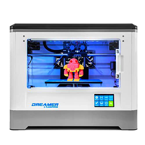 Flashforge Dreamer Impresora 3D Dual-extrusora con Clear Puerta y aficionados traseras