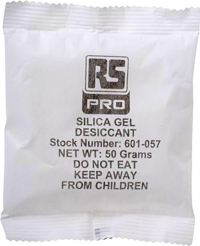 RS PRO Gel de sílice, 50 g, paquete de 50 unidades