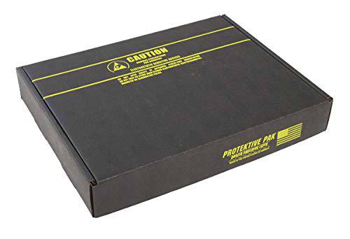 RS PRO ESD Box Conductible, H: 64 mm L: 394 mm B: 318 mm